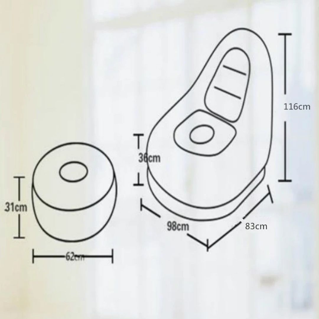 Single Lazy Sofa Chair with Footstool product thumbnail 13