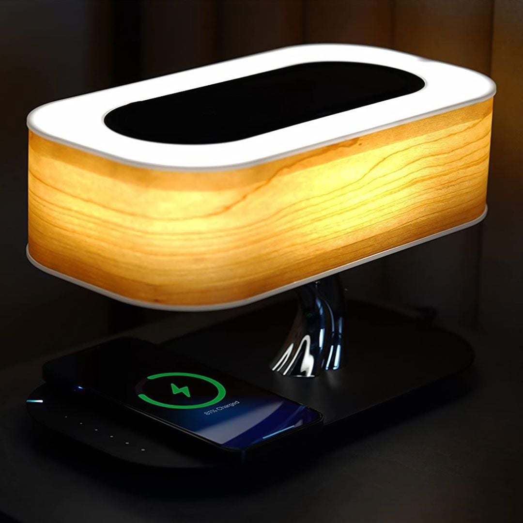 Bedside Lamp with Bluetooth Speaker and Wireless Charger product thumbnail 3