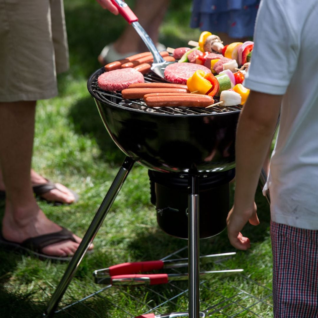 شواية الفحم للرحلات بغطاء علوي 92 سم - 6