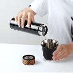 قارورة ماء مع فنجانين من الستانلس - 5