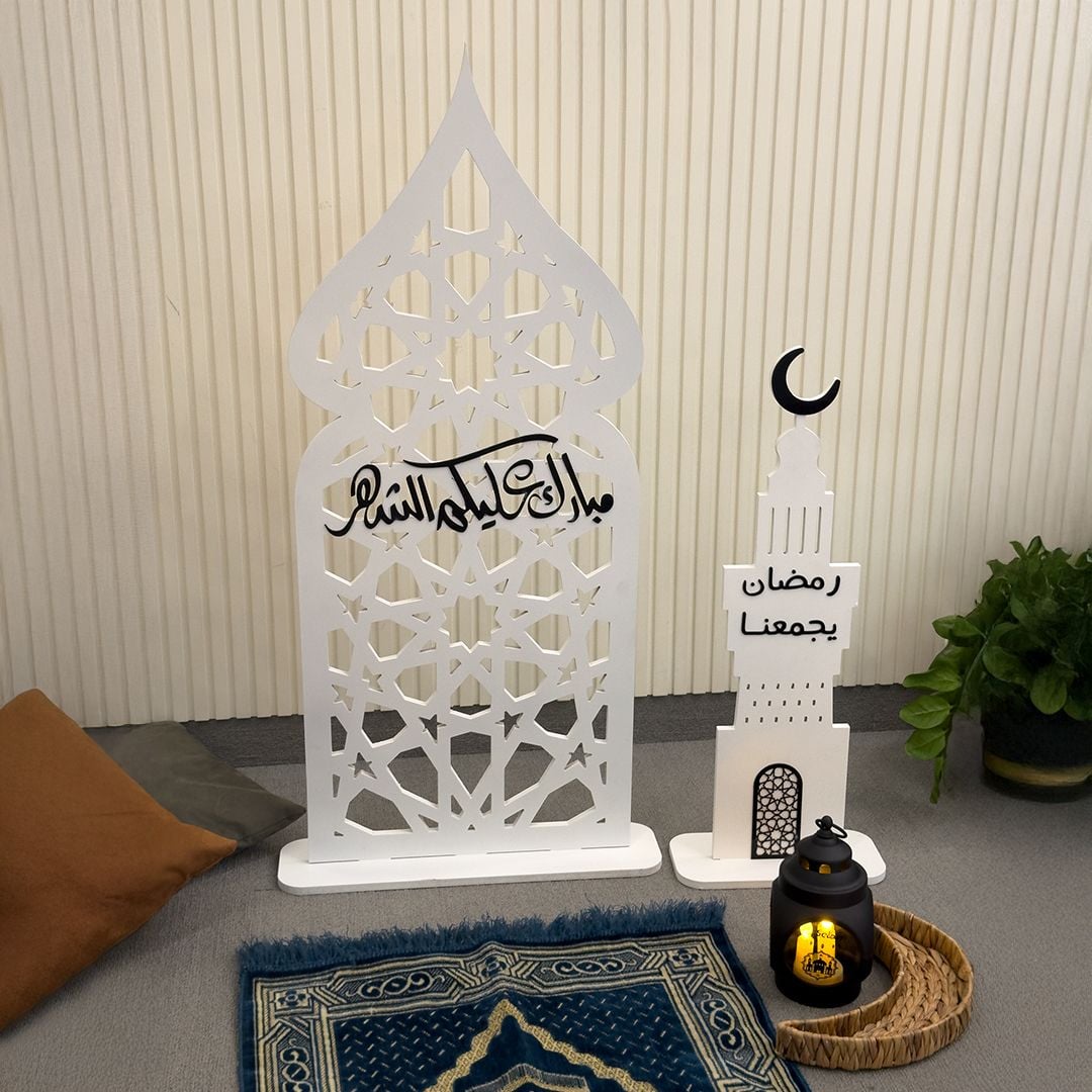 ستاند بزخرفة إسلامية مع مأذنة من روح - 17