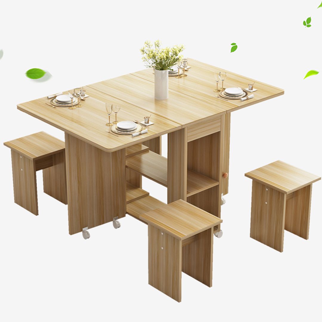 Dining Table on Wheels with Four Chairs product thumbnail 6