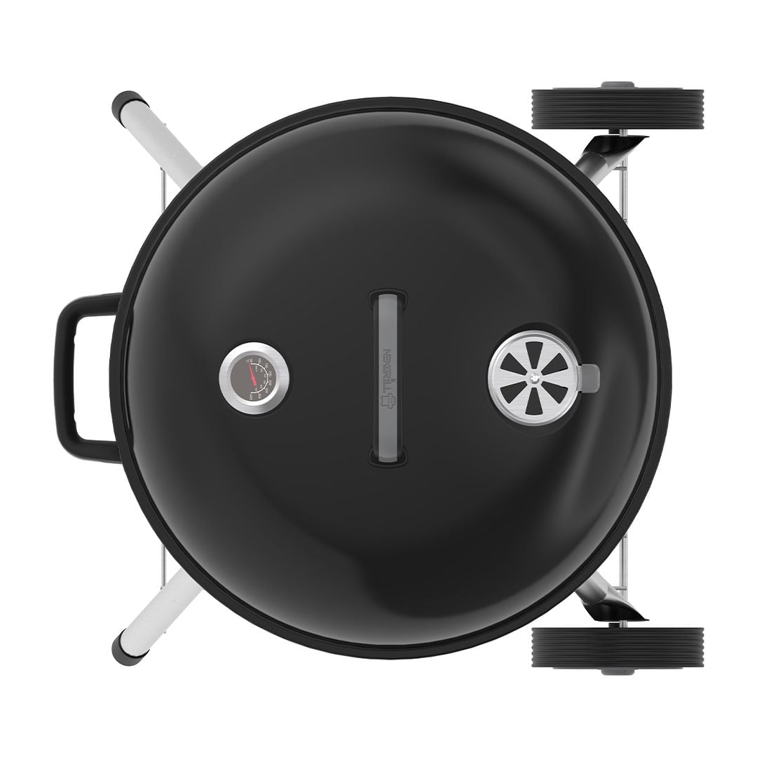 شواية الفحم للرحلات بغطاء علوي 98 سم - 11