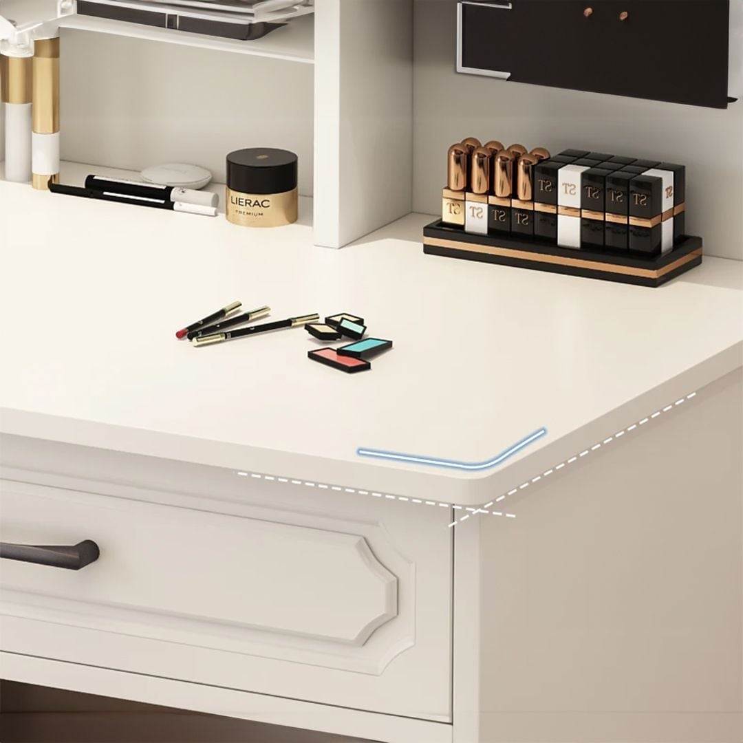 Modern Dressing Table With LED Mirror and Chair product thumbnail 5