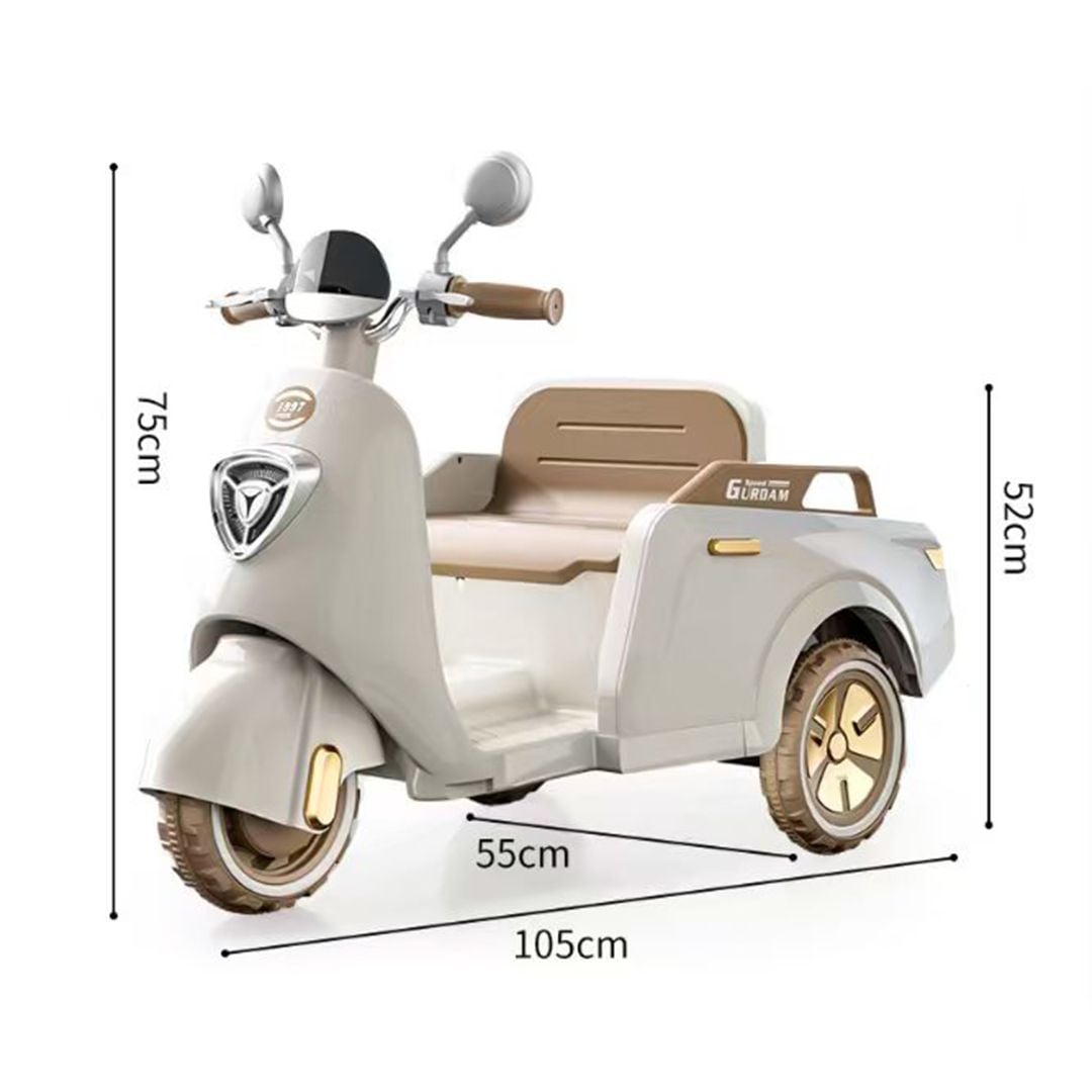 Electric Vespa Bike for Kids with Rear Seat product thumbnail 16