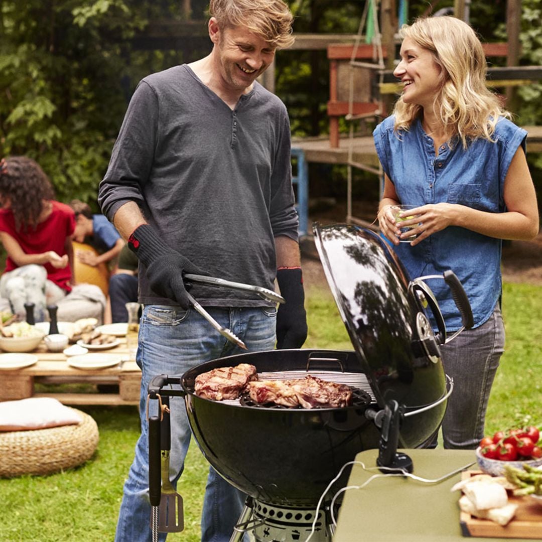 شواية الفحم للرحلات بغطاء علوي 98 سم - 2