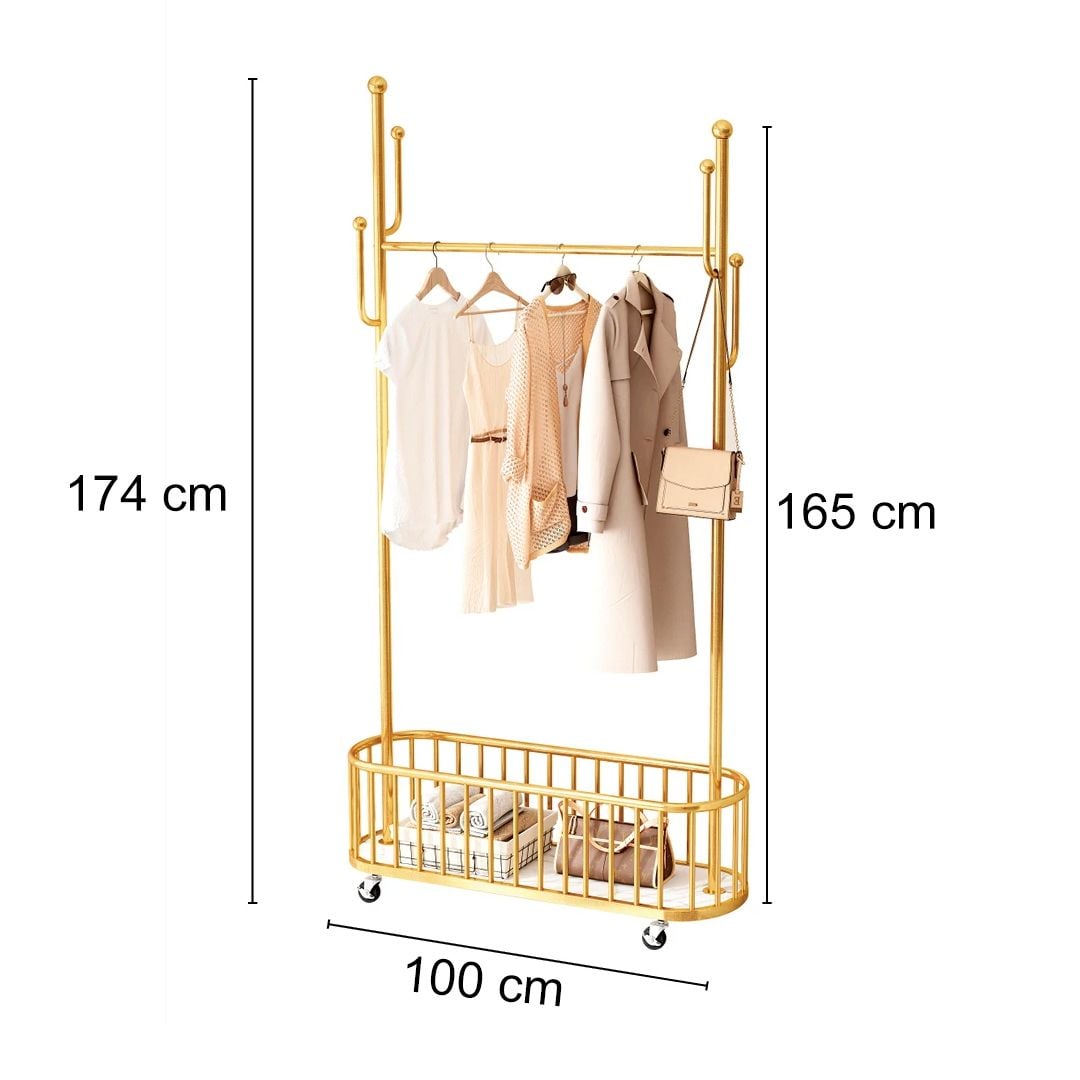Clothes Stand with Wheels and Basket product thumbnail 18