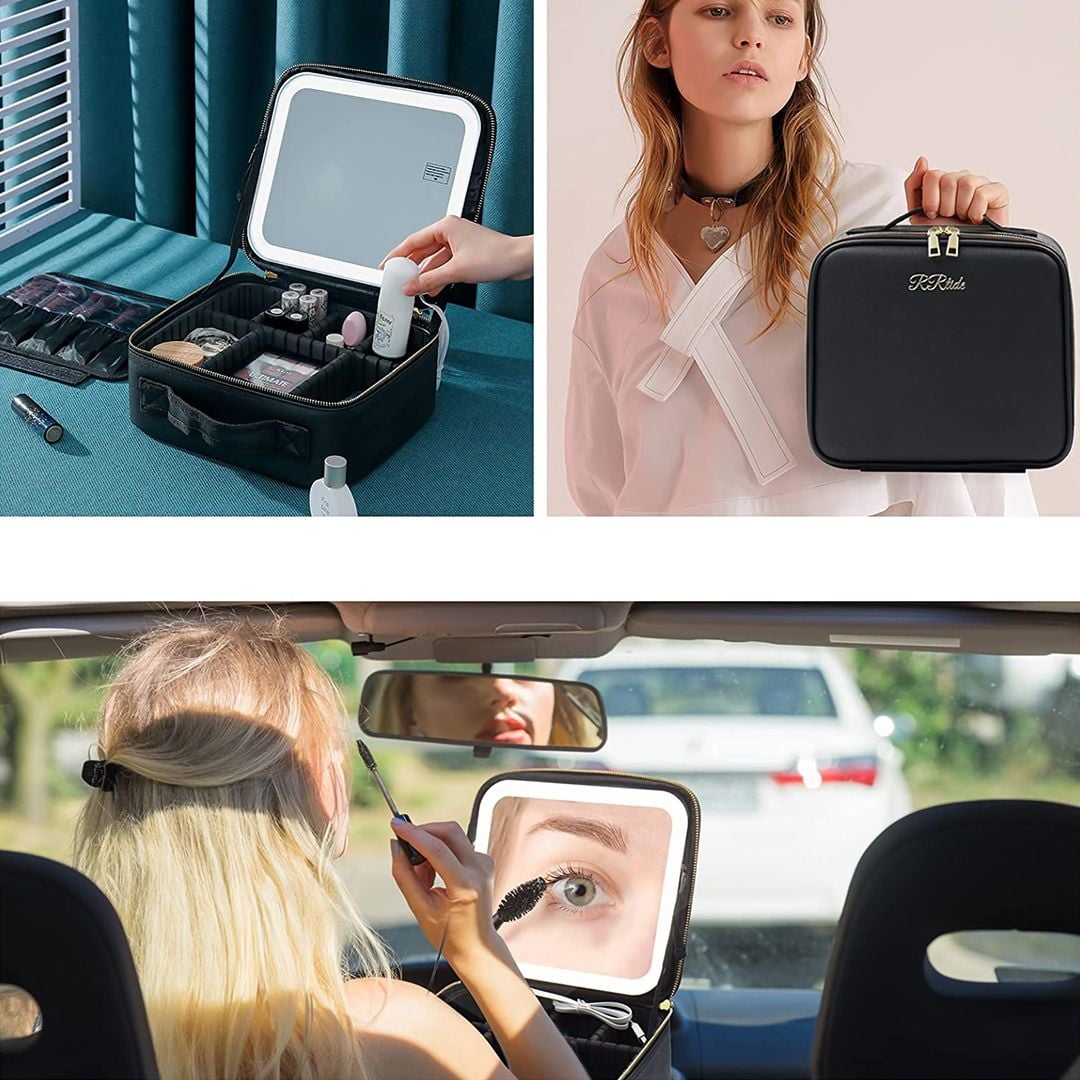 Cosmetic Storage Box With LED light Mirror product thumbnail 4