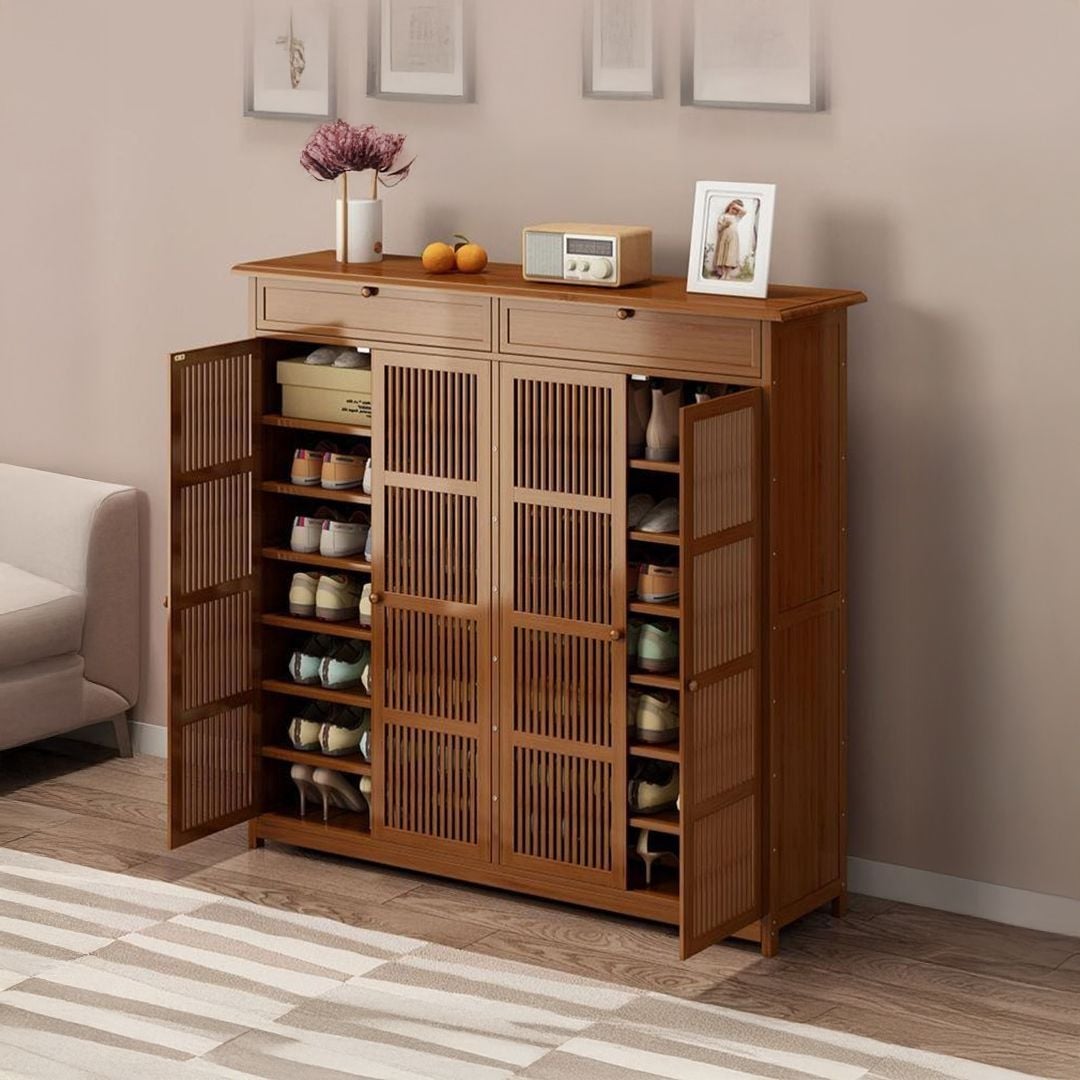 Classic Design Wooden Shoe Cabinet product thumbnail 4