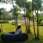 أريكة هوائية خارجية مع مظلة - 12