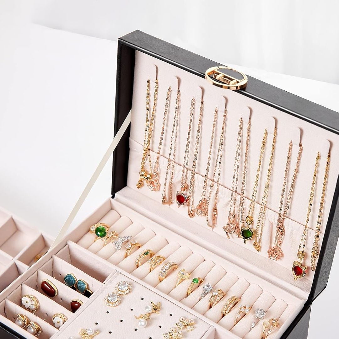 Three-Layer Retro Jewelry Box product thumbnail 4
