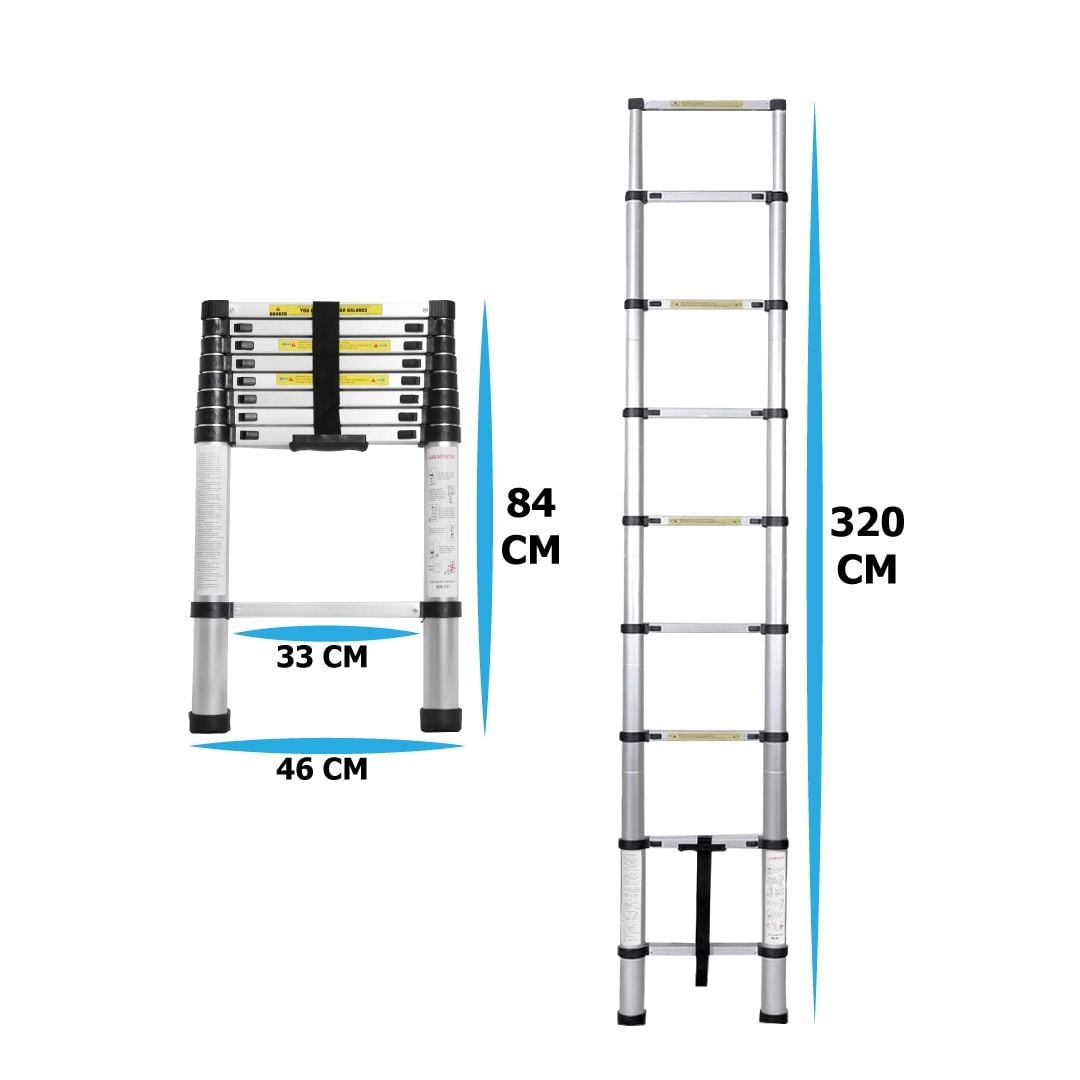 Telescopic Aluminum Ladders 9 steps product thumbnail 19