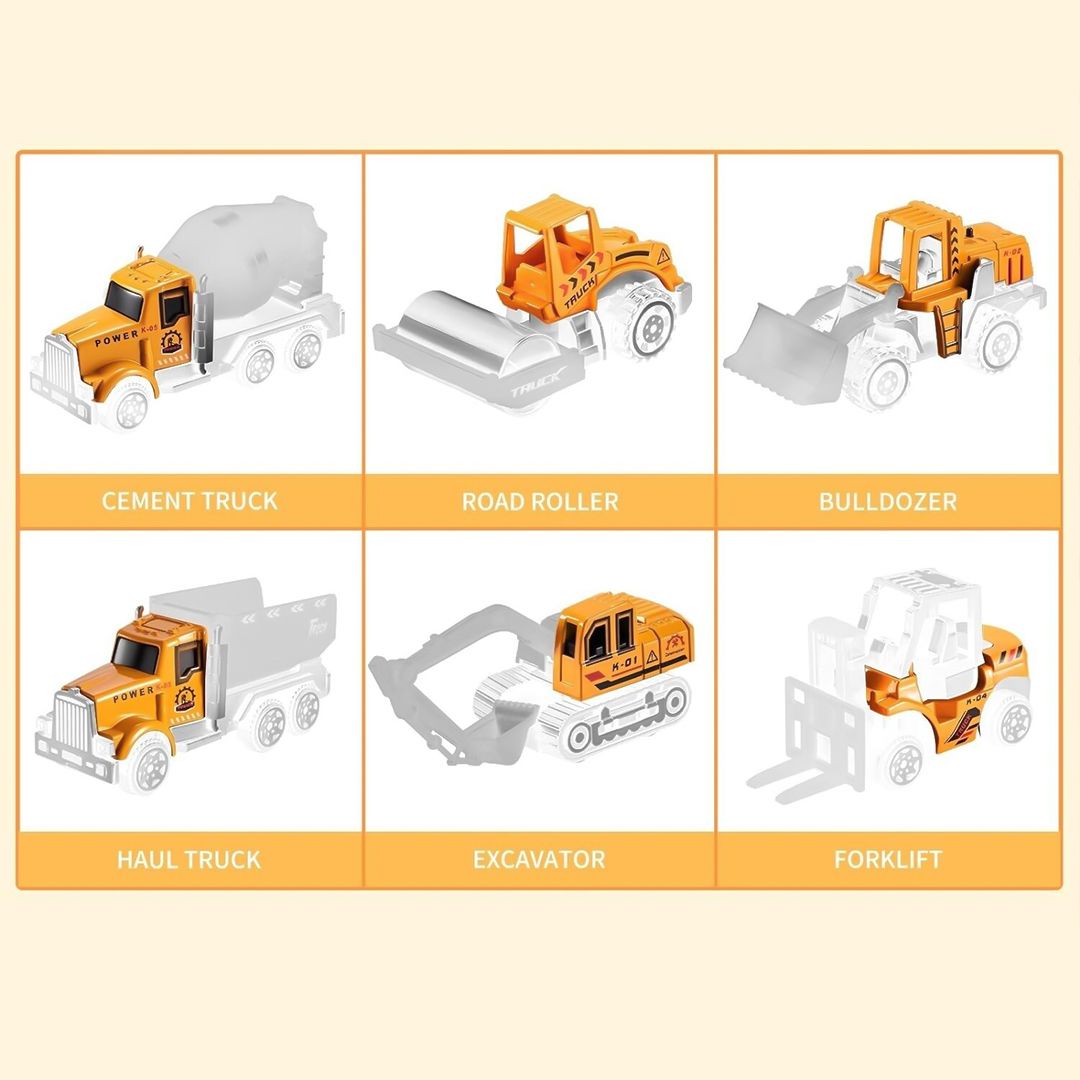 Trucks and Bulldozers Toys with Map product thumbnail 6