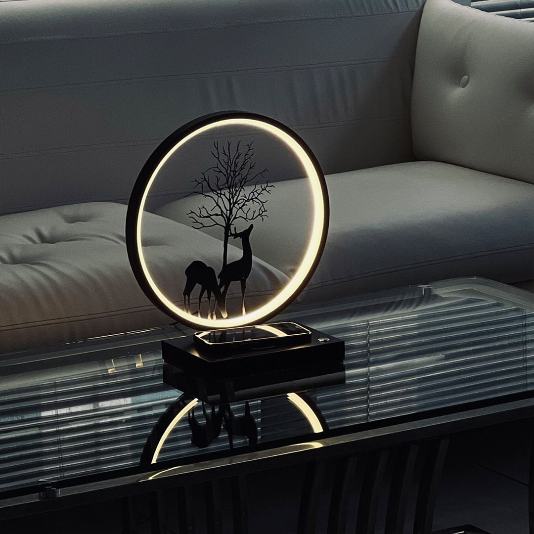 Deer Lamp With Wireless Charging Base product thumbnail 3