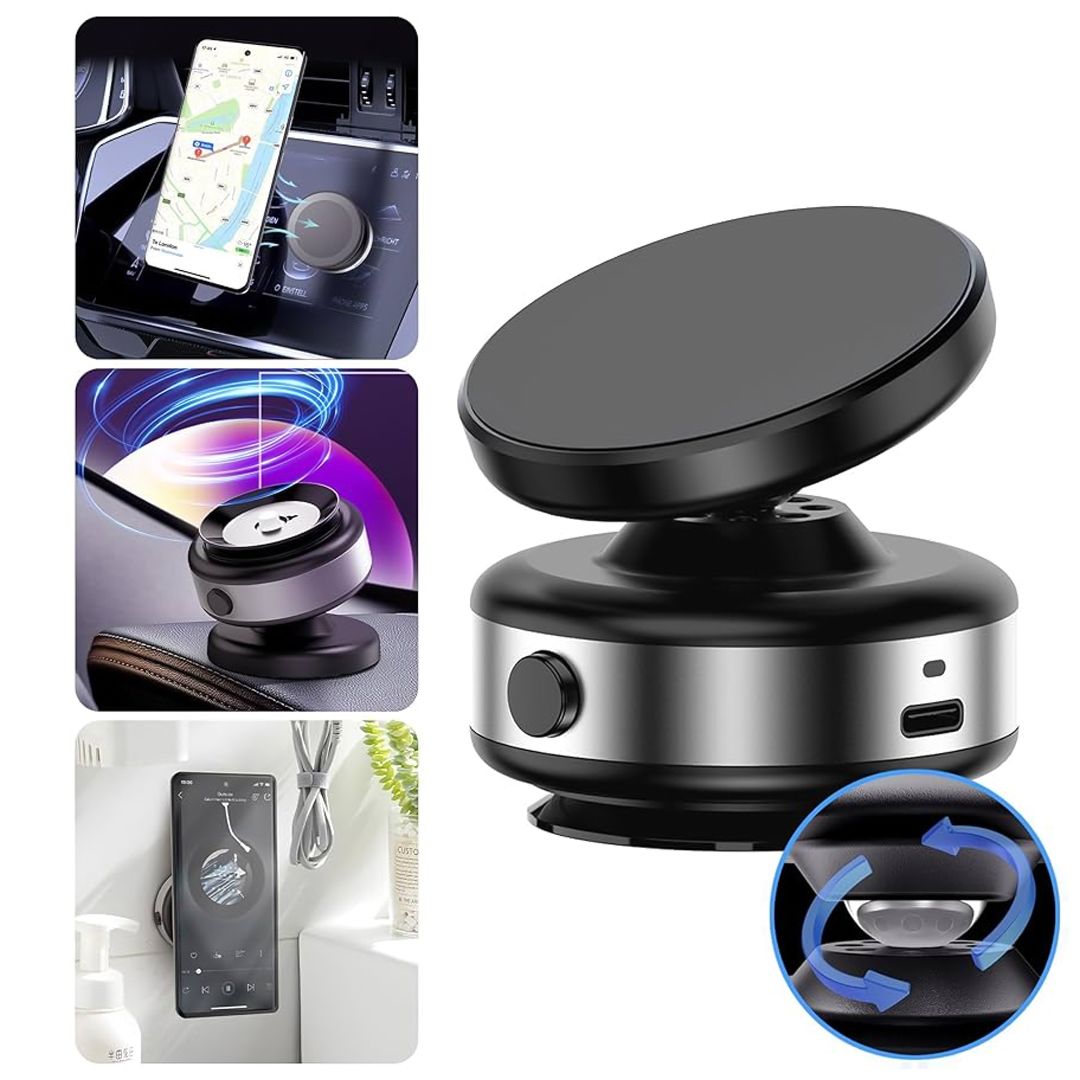 حامل موبايل مغناطيسي مع قاعدة دوارة - 18