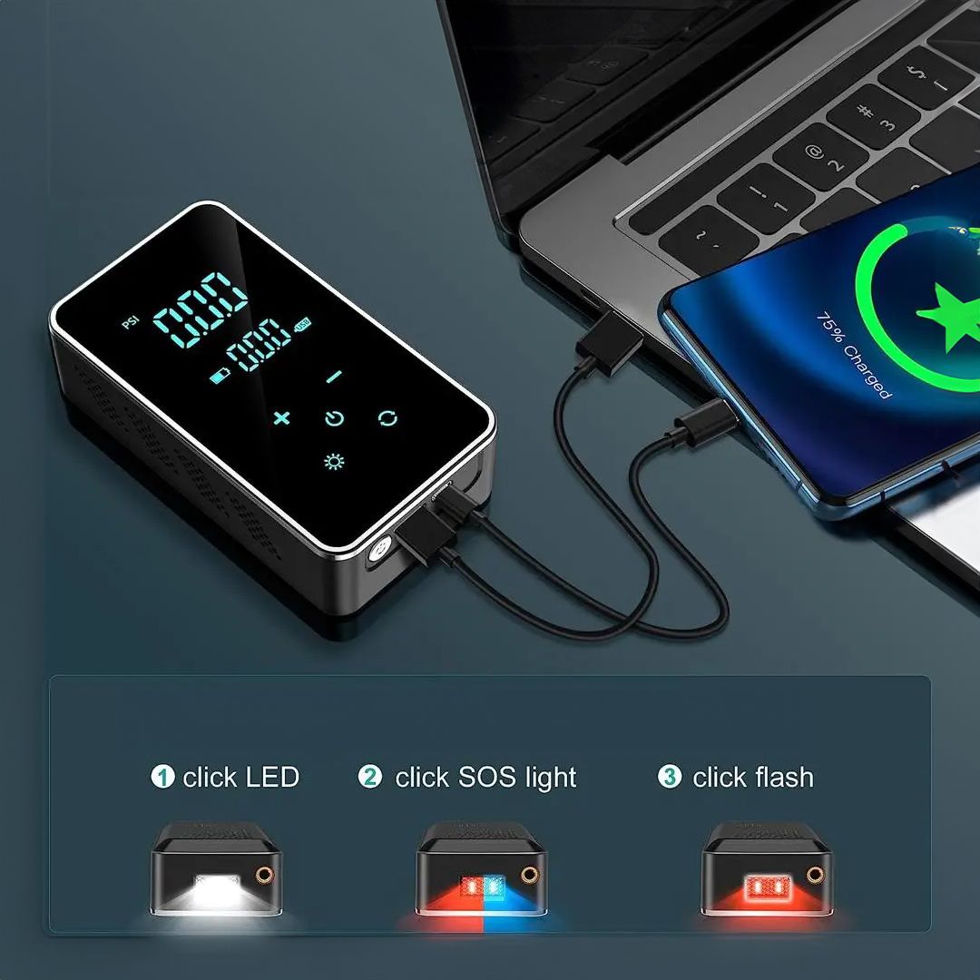 Wireless Car Air Pump with Digital Display product thumbnail 7