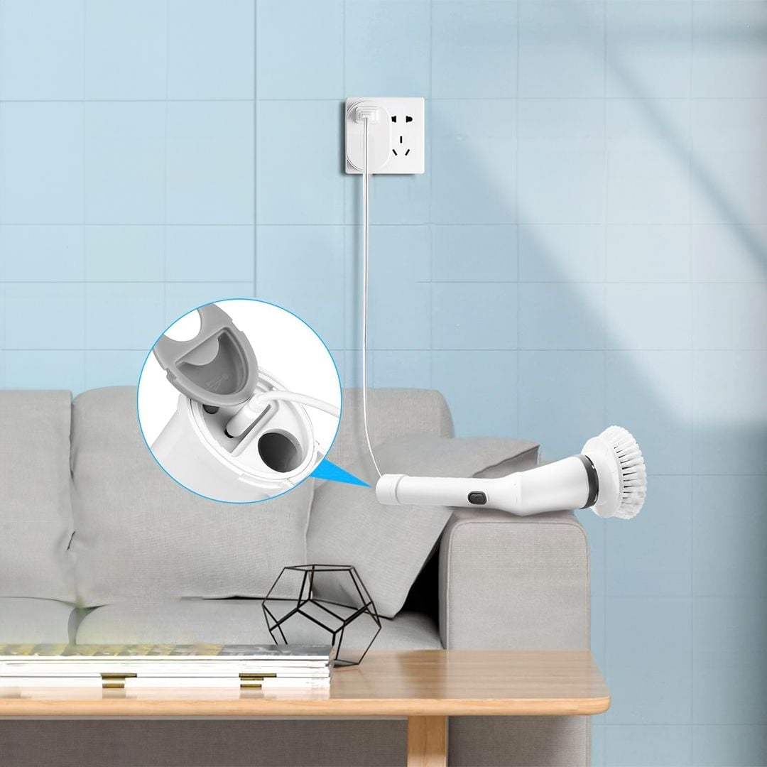 Cordless Cleaning Brush with 6 Heads product thumbnail 9