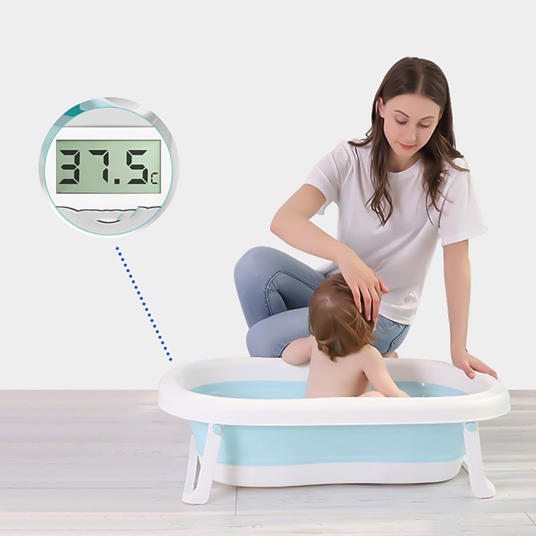 Baby Folding Bathtub with Thermometer product thumbnail 6