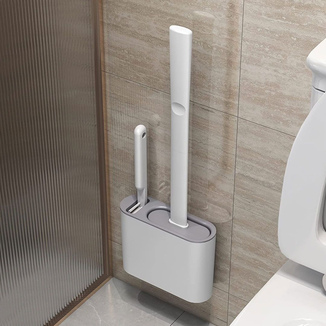 Hanging Toilet Brush Set