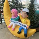 مُجسم الهلال المضيء القابل للنفخ - 14