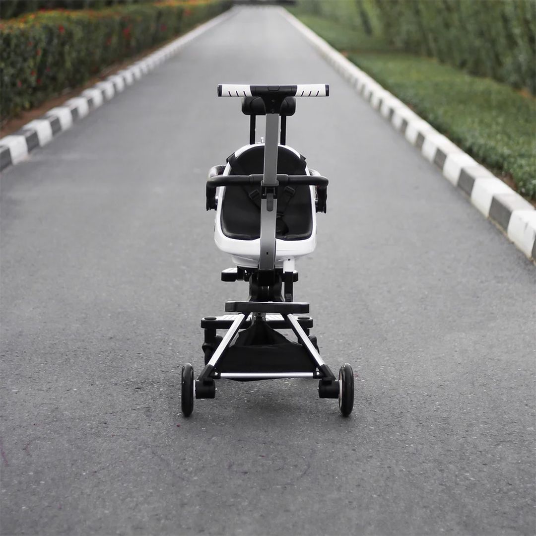 عربة أطفال مزدوجة بأربع عجلات كبيرة	 - 5