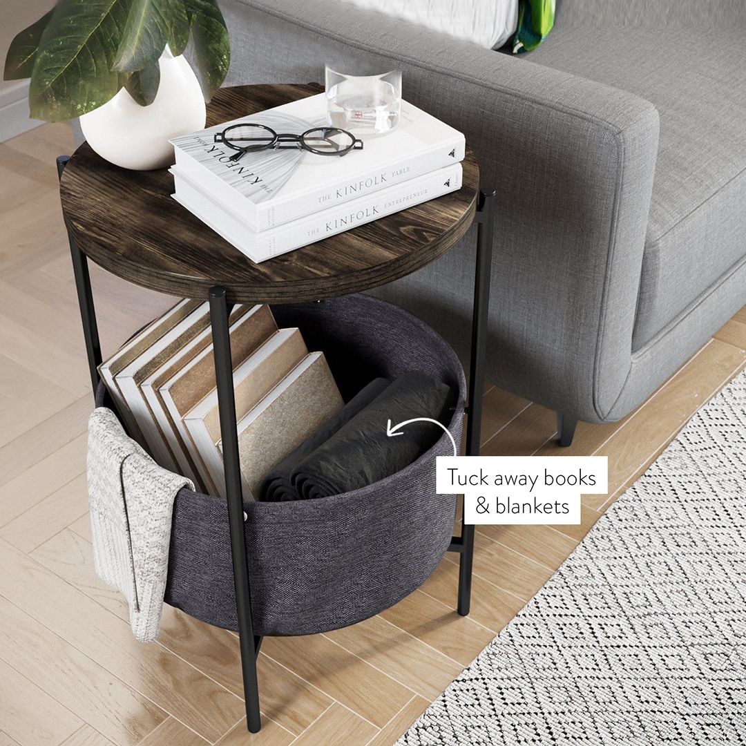 Side Table with Basket for Books product thumbnail 15