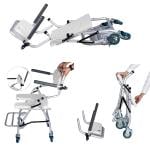 كرسي حمام طبي بعجلات قابل للطي - 11