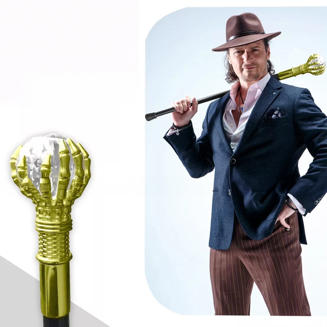 Walking Cane with Gold Handle product thumbnail 4
