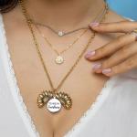 Gold Plated Sunflower Necklace - 4