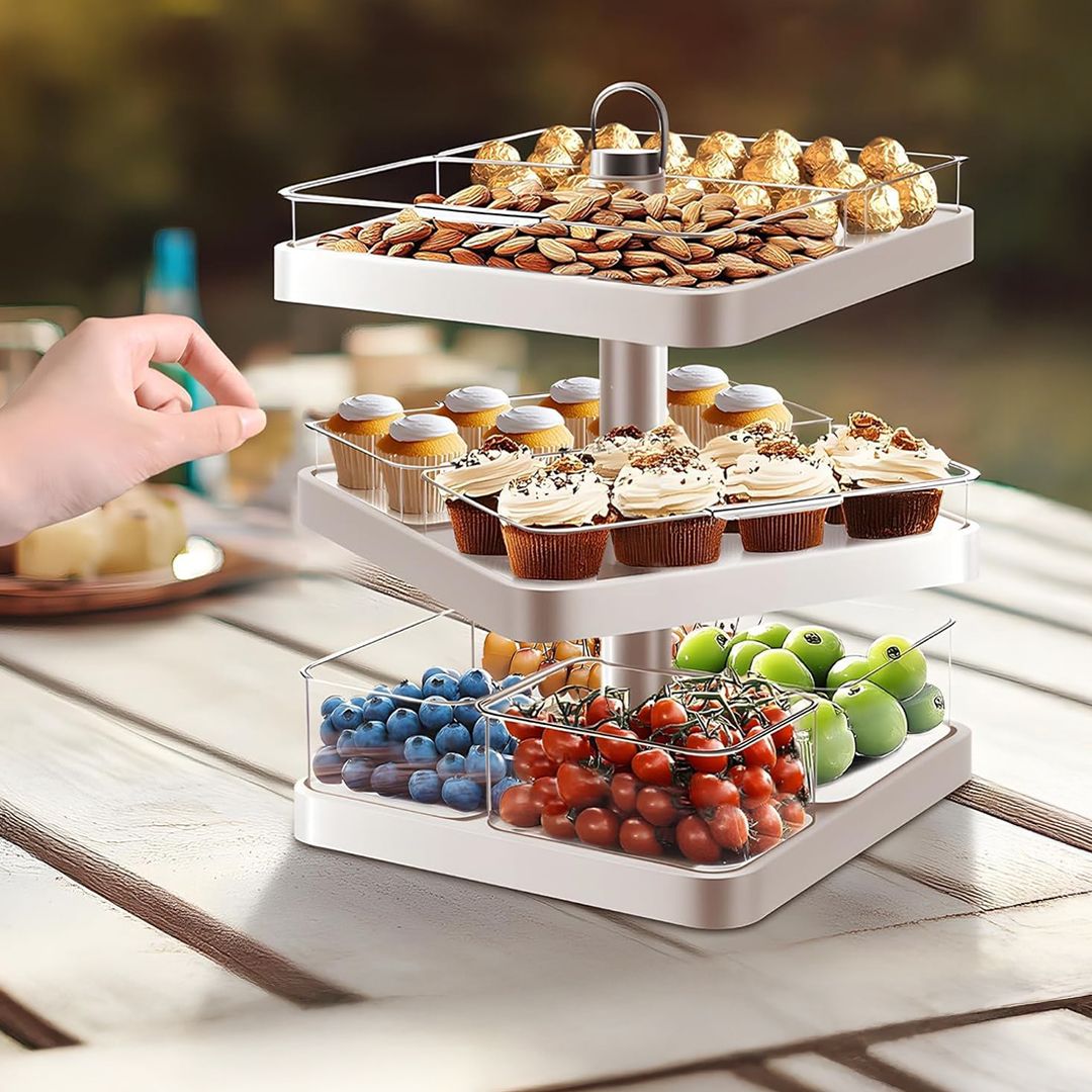 ستاند تقديم دوار بثلاث طبقات - 18