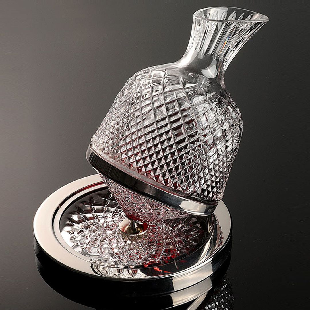 Crystal Glass Rotating Decanter product thumbnail 4