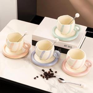 colorful mug with spoon - 2