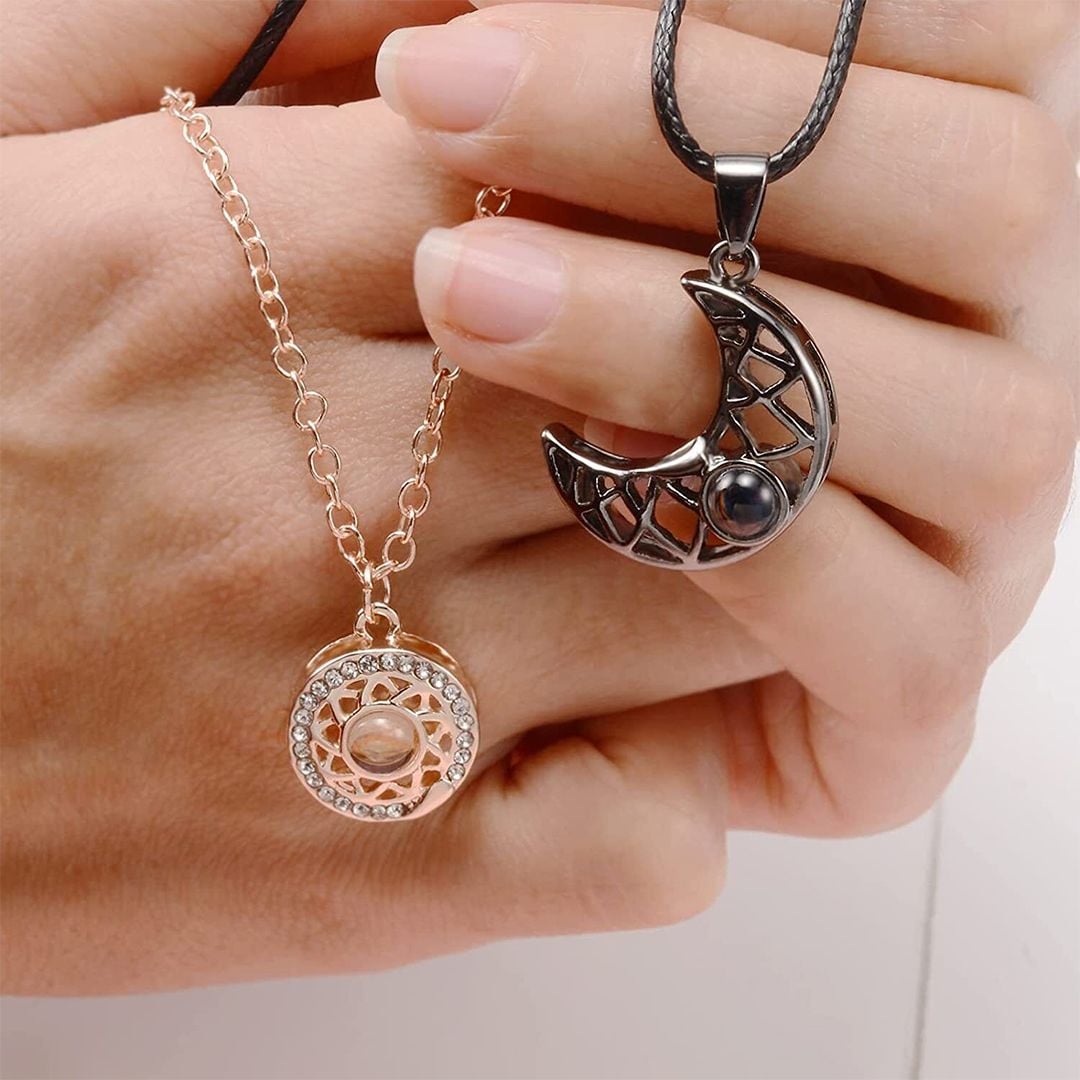 Sun and Moon Necklace for Couples product thumbnail 3