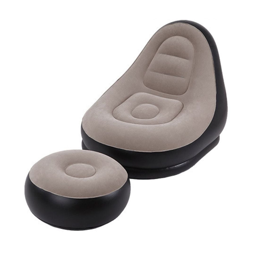 Single Lazy Sofa Chair with Footstool product thumbnail 6