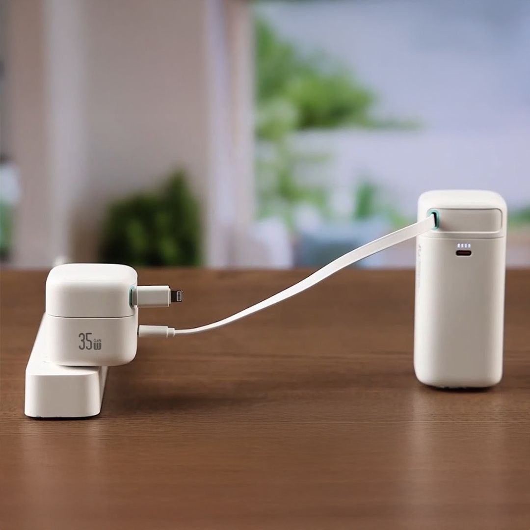 شاحن و باور بانك سريع 2 في 1 - 3