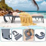 كرسي التشميس القابل للطي مع فتحة للوجه - 9