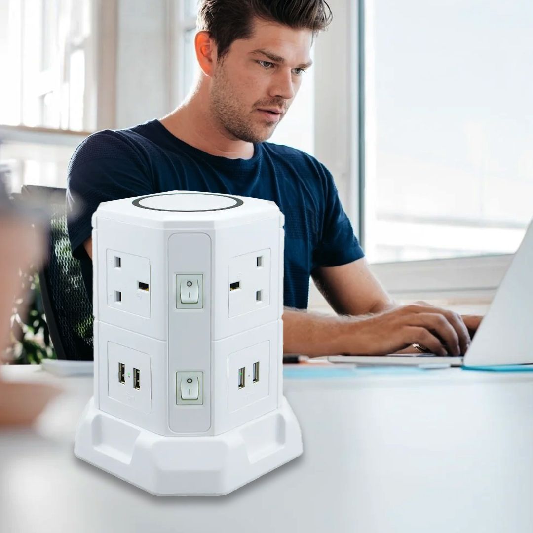 Multiple Power Socket with Wireless Charging A product thumbnail 8