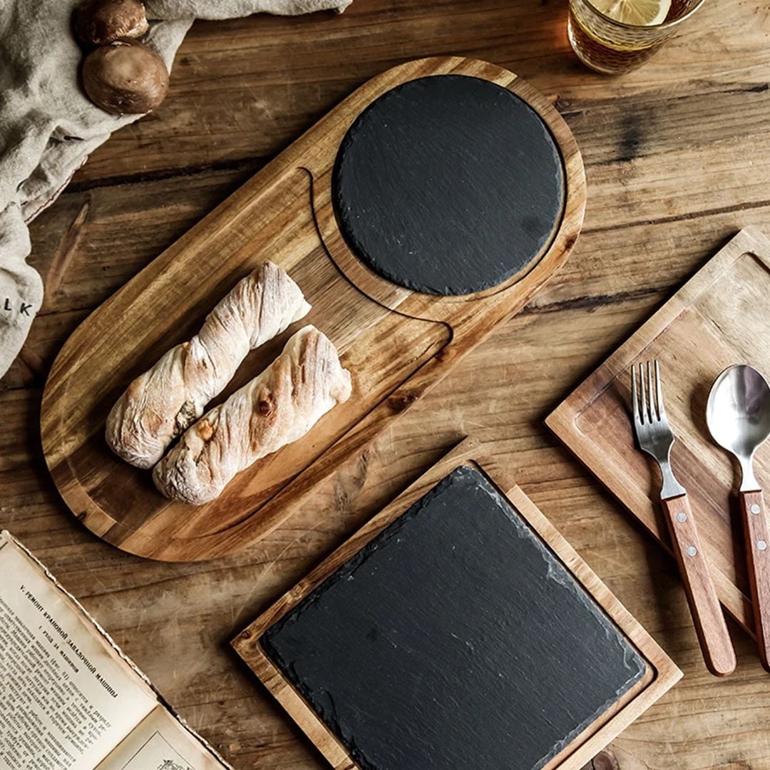 Steak Serving Board with Slate Stone product thumbnail 5