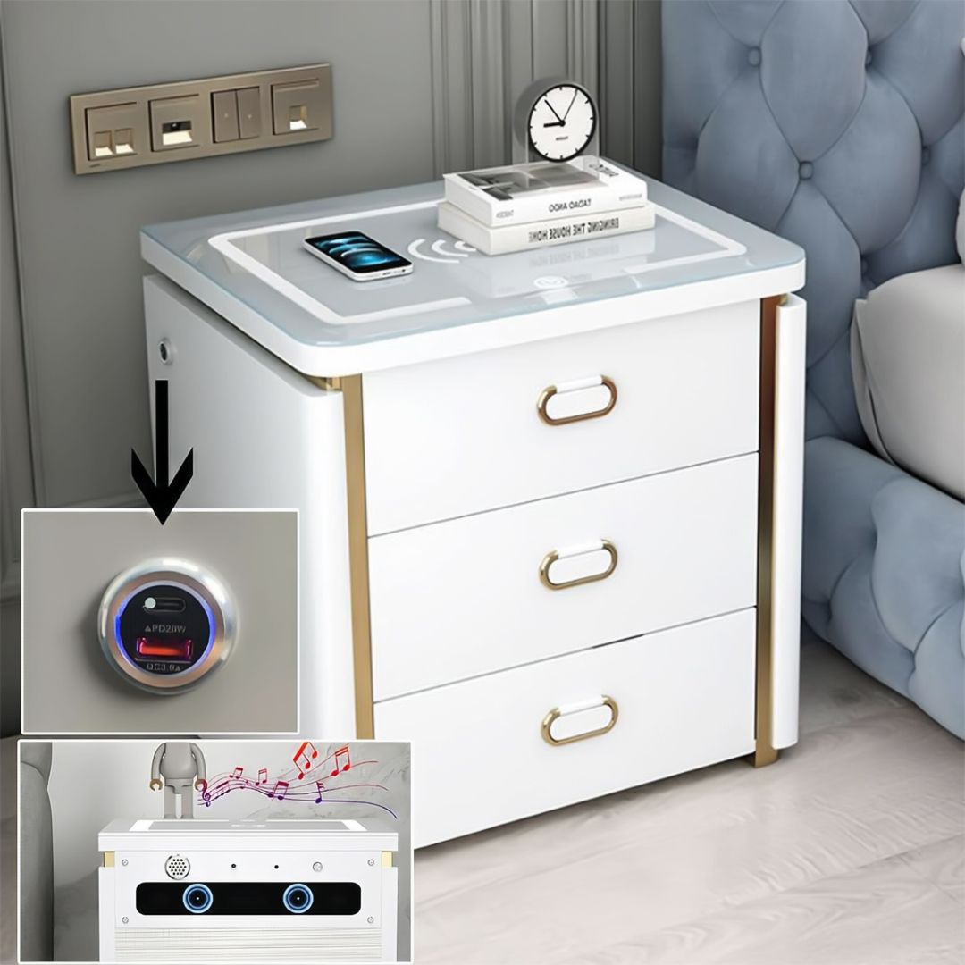 Modern Bedside Table With Locker product thumbnail 10