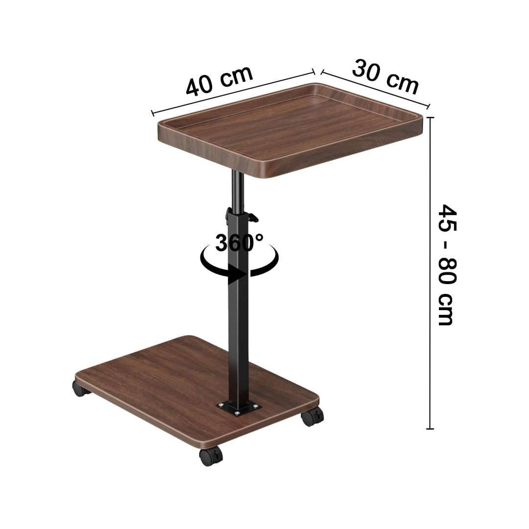 Adjustable Rolling Side Table for Serving product thumbnail 16