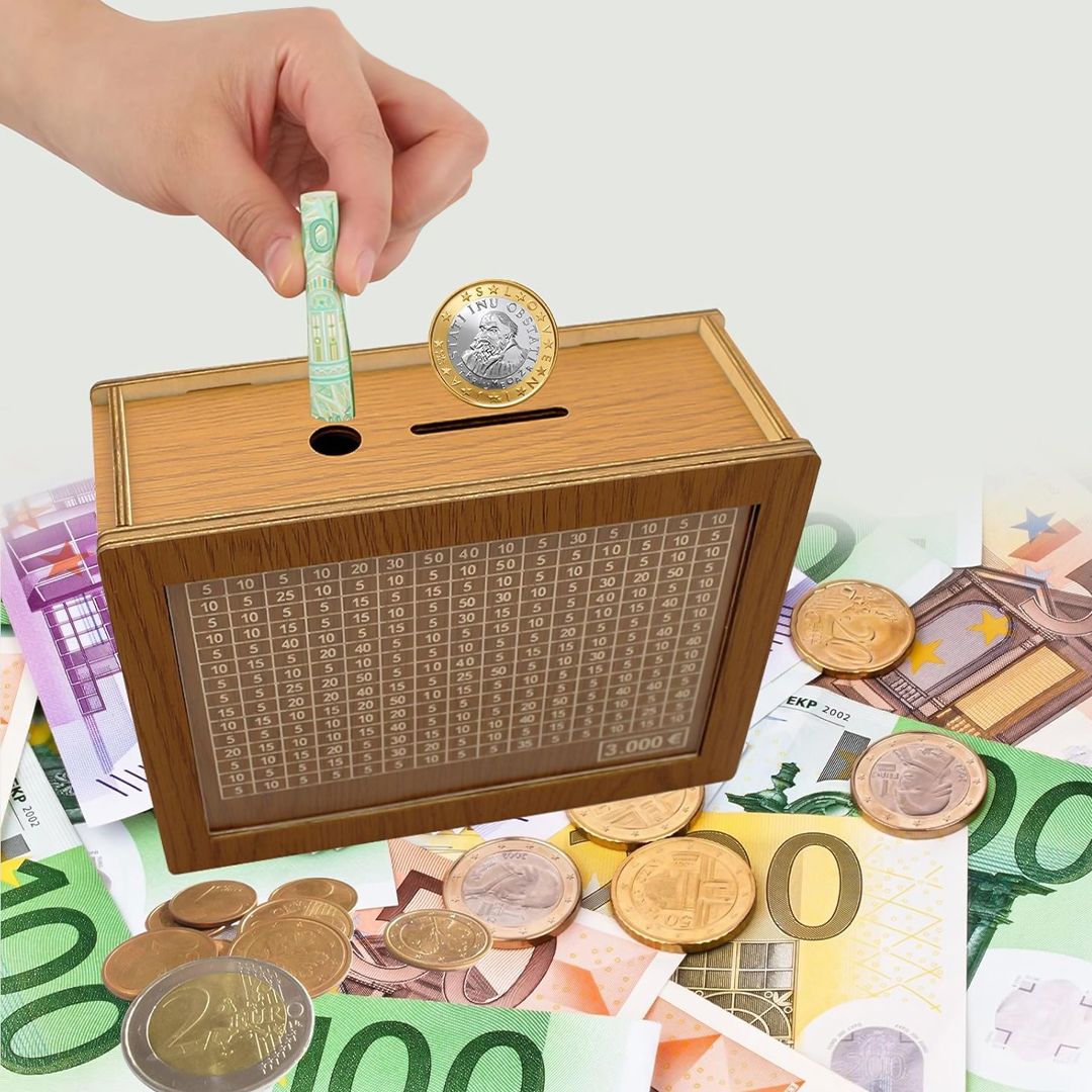 حصالة خشبية مع عداد - 1