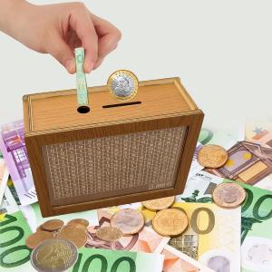 حصالة خشبية مع عداد - 2