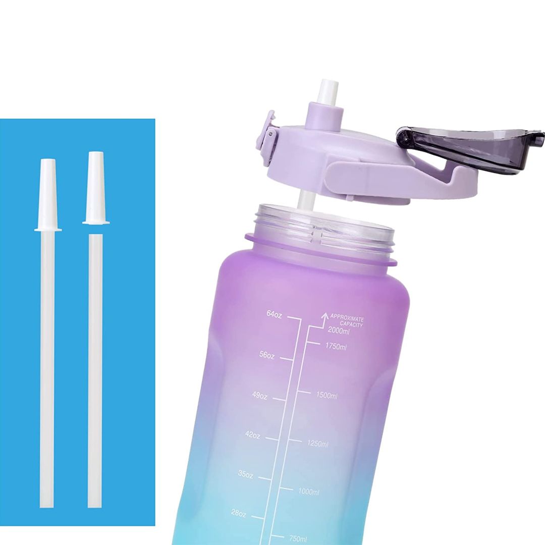 زجاجة ماء 2 لتر مع حمالة كتف - 7