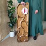 لوح تقديم خشبي فاخر للتسالي والضيافة من روح - 15