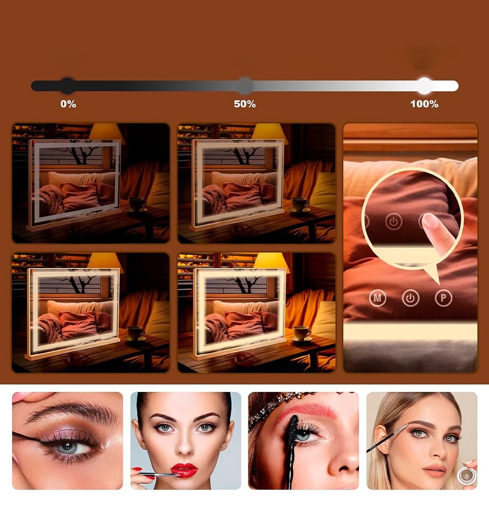 مرآة تسريحة مضيئة - 6