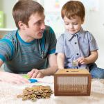 حصالة خشبية مع عداد - 11