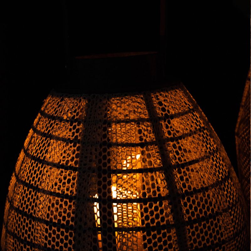 فانوس الشموع الخشبي - 55 سم - 2