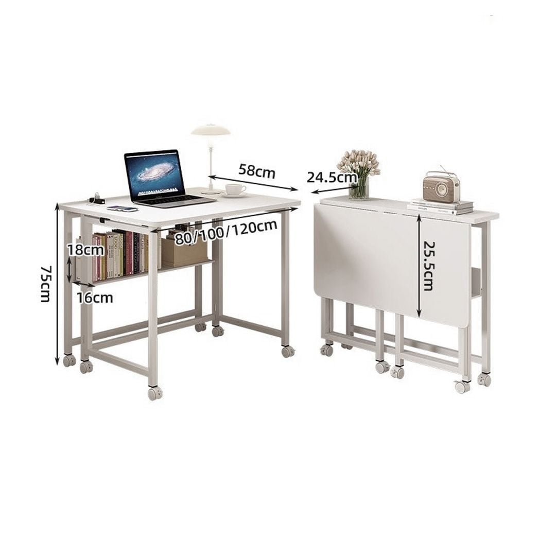 Space-Saving Office Desk with Wheels product thumbnail 13