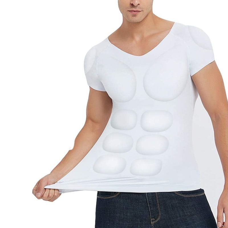 بلوزة بعضلات وهمية للرجال	 - 7