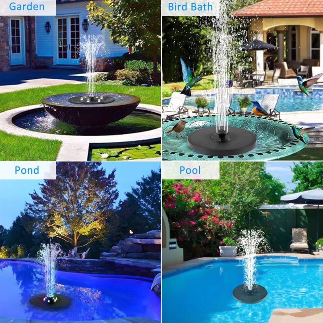 النافورة المُضيئة على الطاقة الشمسية - 23